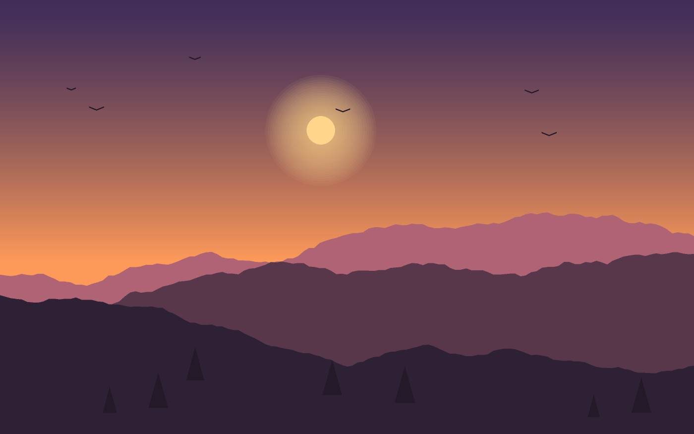 Landschapsillustratie