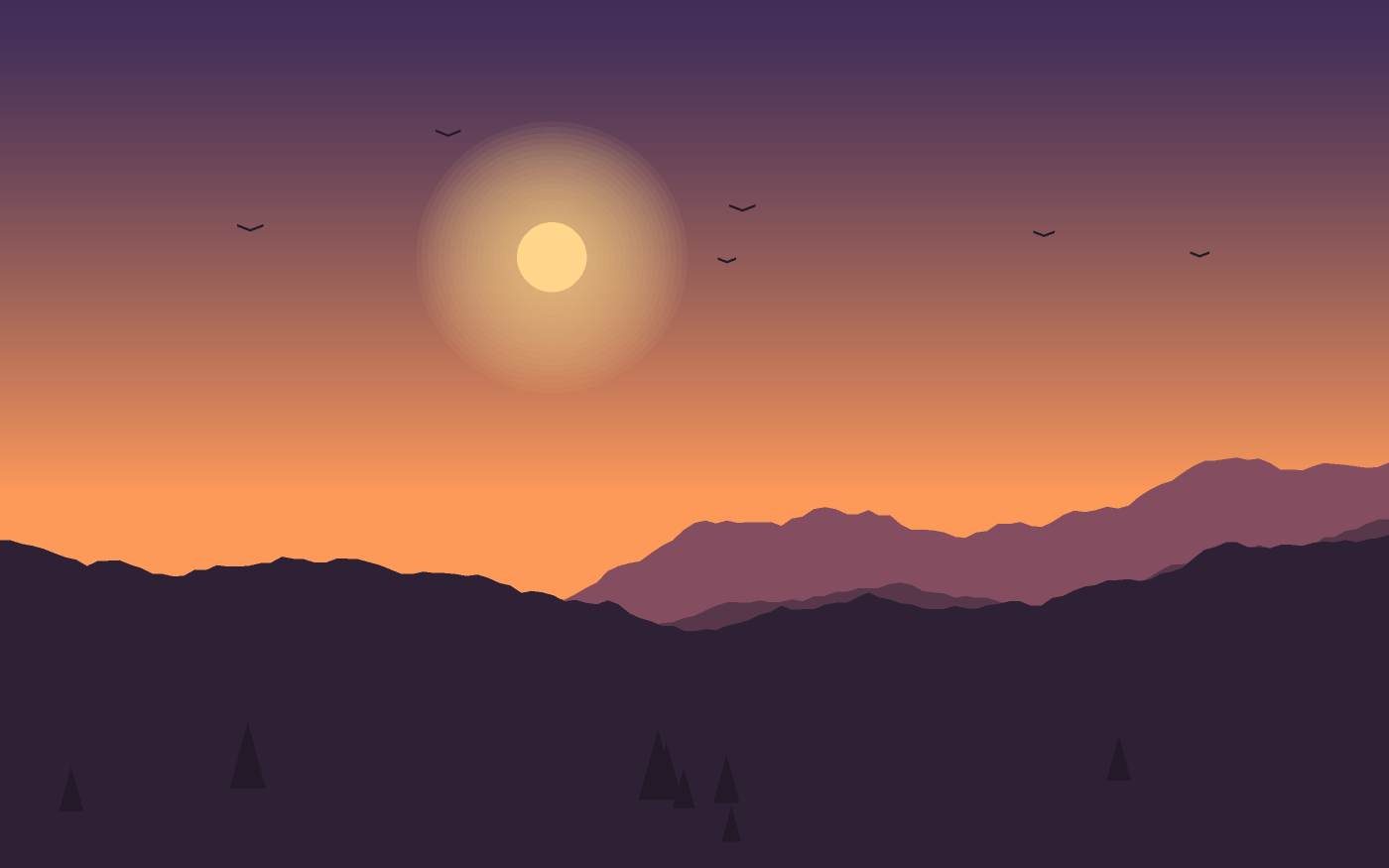 Landschapsillustratie