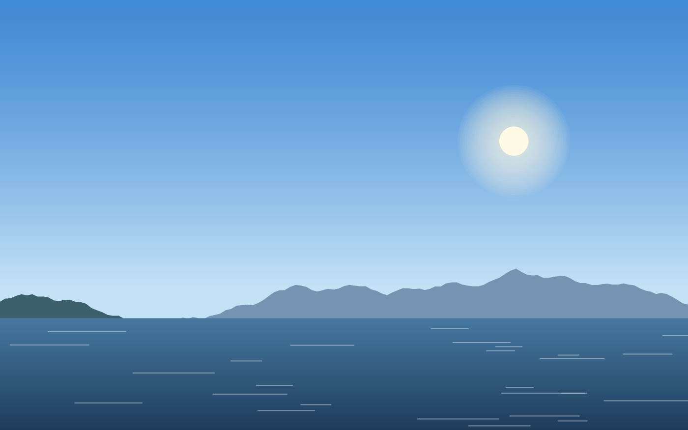Illustrazione di un paesaggio
