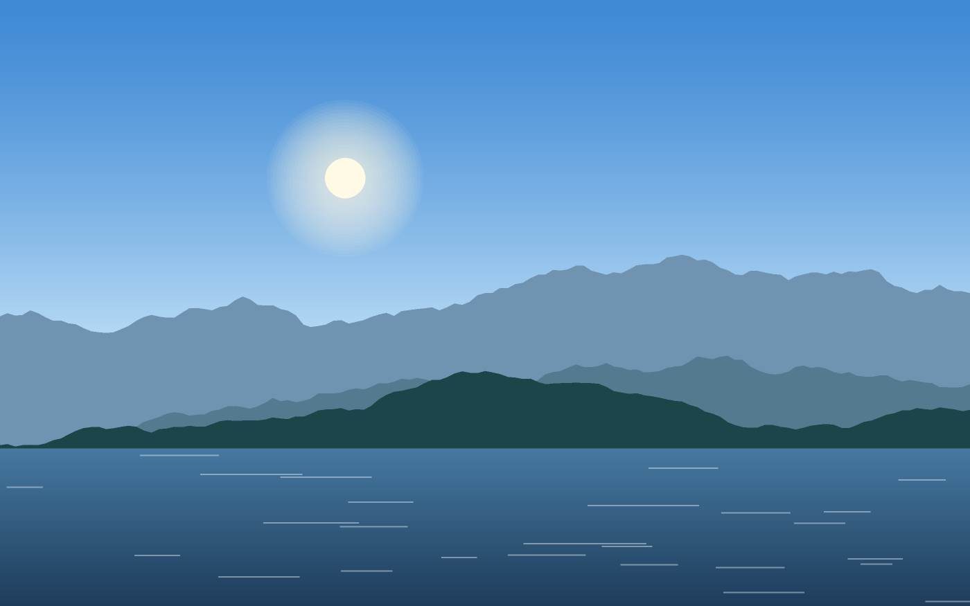 Illustrazione di un paesaggio