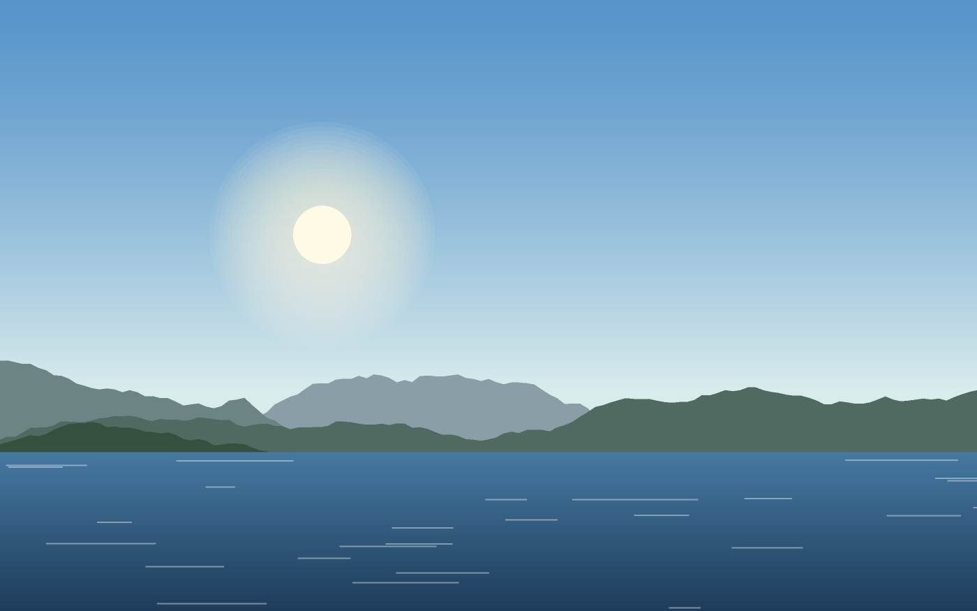 Illustrazione di un paesaggio