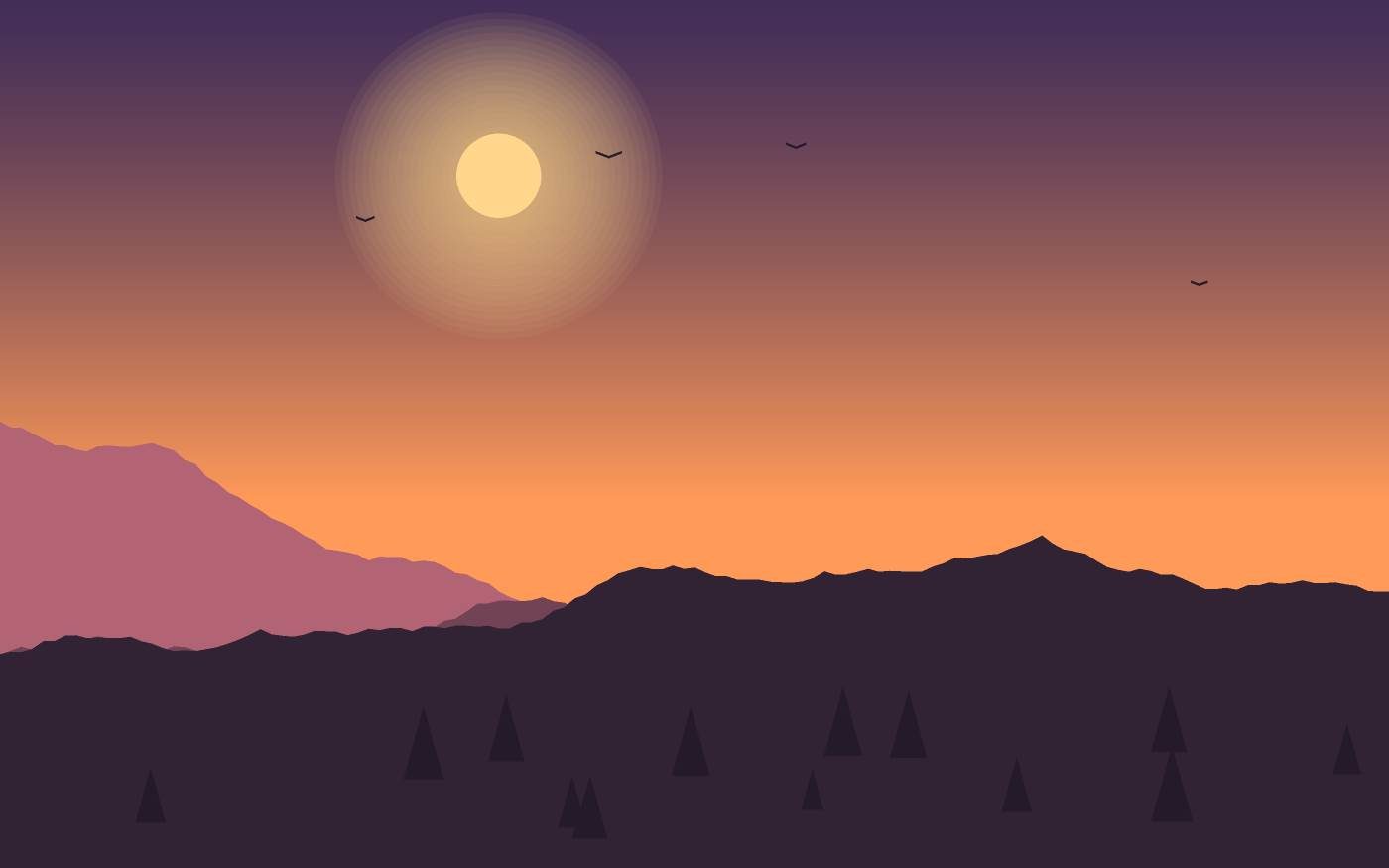 Landschapsillustratie