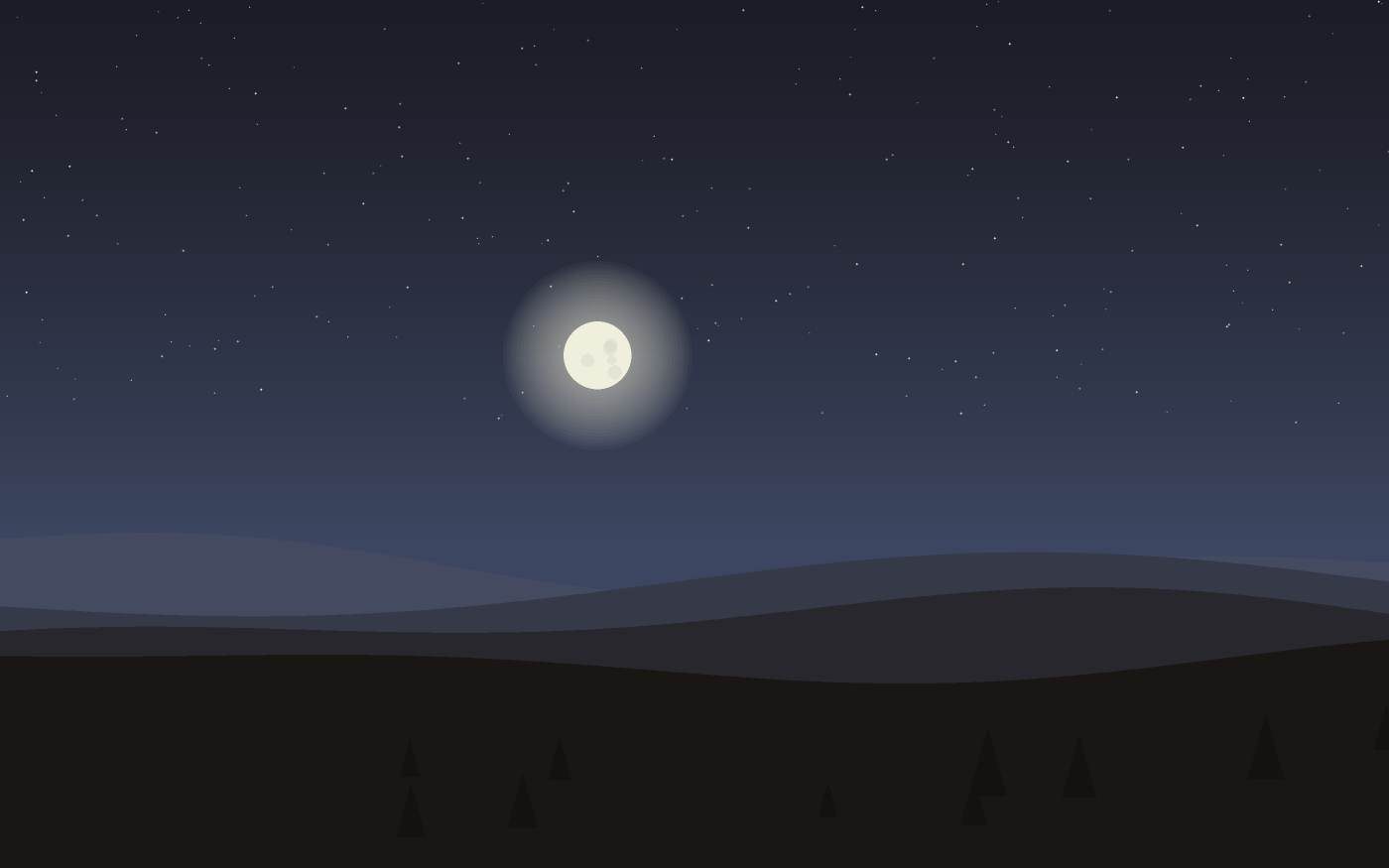 Ilustração de uma paisagem